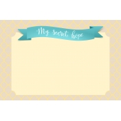 Baby On Board- Journal Cards 6x4- Secret Hope