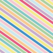 Happy Birthday- Minikit- Paper- Diagonal Stripes