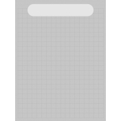 In The Pocket- Writable Journal Card- Grid Gray
