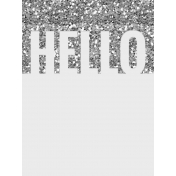 In The Pocket- Writable Journal Card- Hello Silver