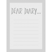 In The Pocket- Prompts Journal Cards- DearDiary Gray