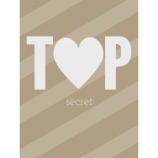 In The Pocket- Filler Journal Cards- Top Secret Tan