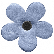 Spring Day- Elements- Leather Flower Blue