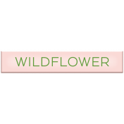 Spring Day- Elements- Word Art- Wildflower