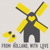 Destination Holland- Journal Cards-4 x 4 From Holland With Love