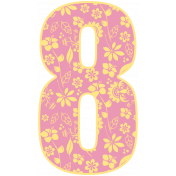 Baby On Board- Number 8- Flowers