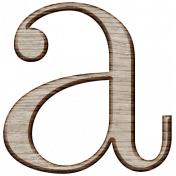 Winter Day Alphas-Lowercase A- Wood Serif