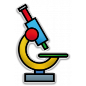 The Mad Scientist- Elements- Microscope- Sticker