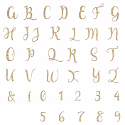 Mixed Media 3 - Alphas - Alpha 2 - Uppercase and Numbers
