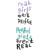 Mixed Media 3- Elements- Word Art- Real Girls