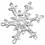 Crocheted Snowflake Template 6