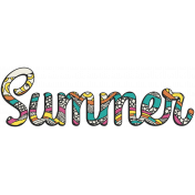 Summer Splash- Textured Word Kit- Summer