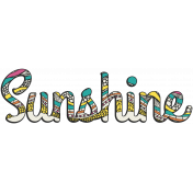 Summer Splash- Textured Word Kit- Sunshine