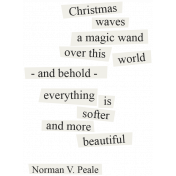Christmas Day- Elements- Word Art Norman Peale