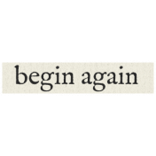 New Years Resolutions- Begin Again