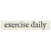 New Years Resolutions- Exercise Daily