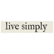 New Years Resolutions- Live Simply