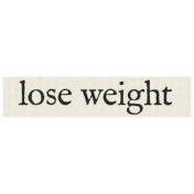 New Years Resolutions- Lose Weight