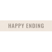 Special Day Elements- Word Strip Happy Ending 