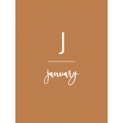 Back To Basics Month Cards- January 25