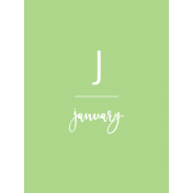 Back To Basics Month Cards- January 31