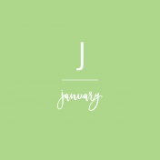 Back To Basics Month Cards- January 33