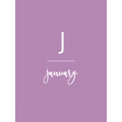 Back To Basics Month Cards- January 49