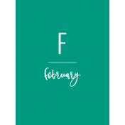 Back To Basics Month Cards- February 40