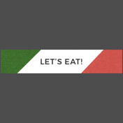 Mexican Food Day Elements- Word Strip Let's Eat