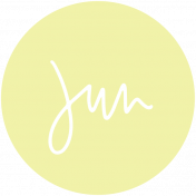 New Day Month Labels- Light Yellow June