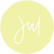 New Day Month Labels- Light Yellow July