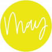 New Day Month Labels- Yellow May