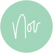 New Day Month Labels- Mint November