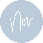 New Day Month Labels- Light Blue November