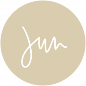 New Day Month Labels- Tan June