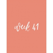 Back to Basics Week Pocket Card 05-081