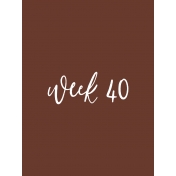 Back to Basics Week Pocket Card 08-079