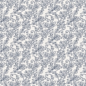 Be Bold Papers - Blue And White Floral Paper - Paper 9