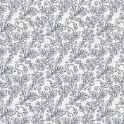 Be Bold Papers- Blue And White Floral Paper- Paper 9