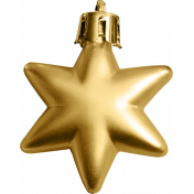 A Little Sparkle {Elements}- Gold Star Ornament