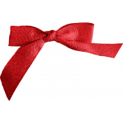 A Little Sparkle {Elements}- Red Fabric Bow