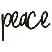 A Little Sparkle {Elements}- "Peace" Word Art