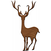 A Little Sparkle {Elements}- Wooden Deer