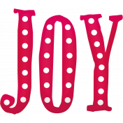 Christmas Day Elements- Joy Word Art