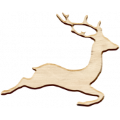 Christmas Day Elements- Wooden Deer