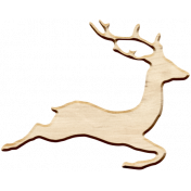 Christmas Day Elements- Wooden Deer