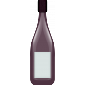 Purple Wine Bottle