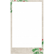 Christmas Day- Holly Paper Frame