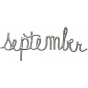 Toolbox Calendar- September Medium Metal Doodle