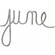 Toolbox Calendar- June Large Metal Month Doodle
